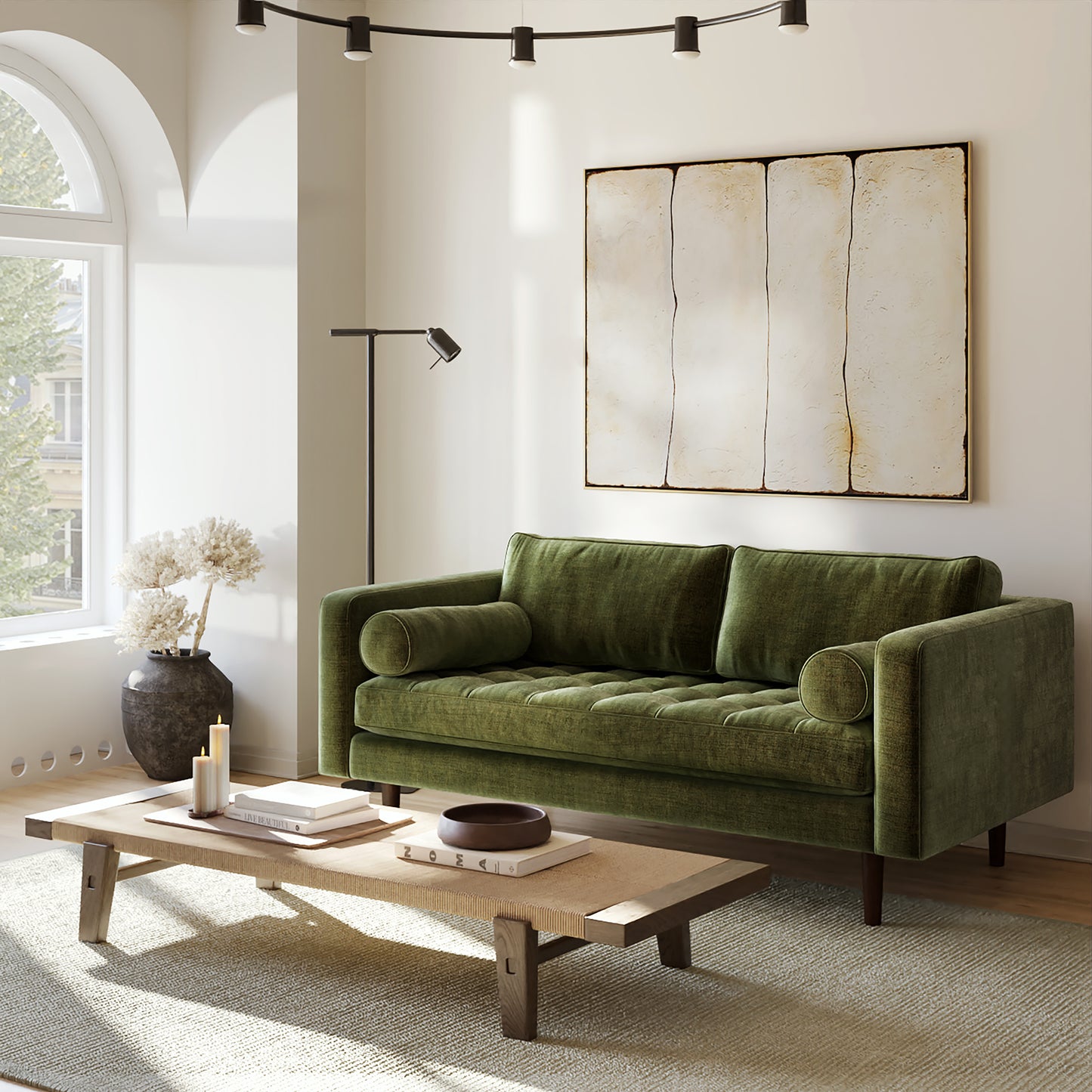 Napa 72" Velvet Apartment Sofa