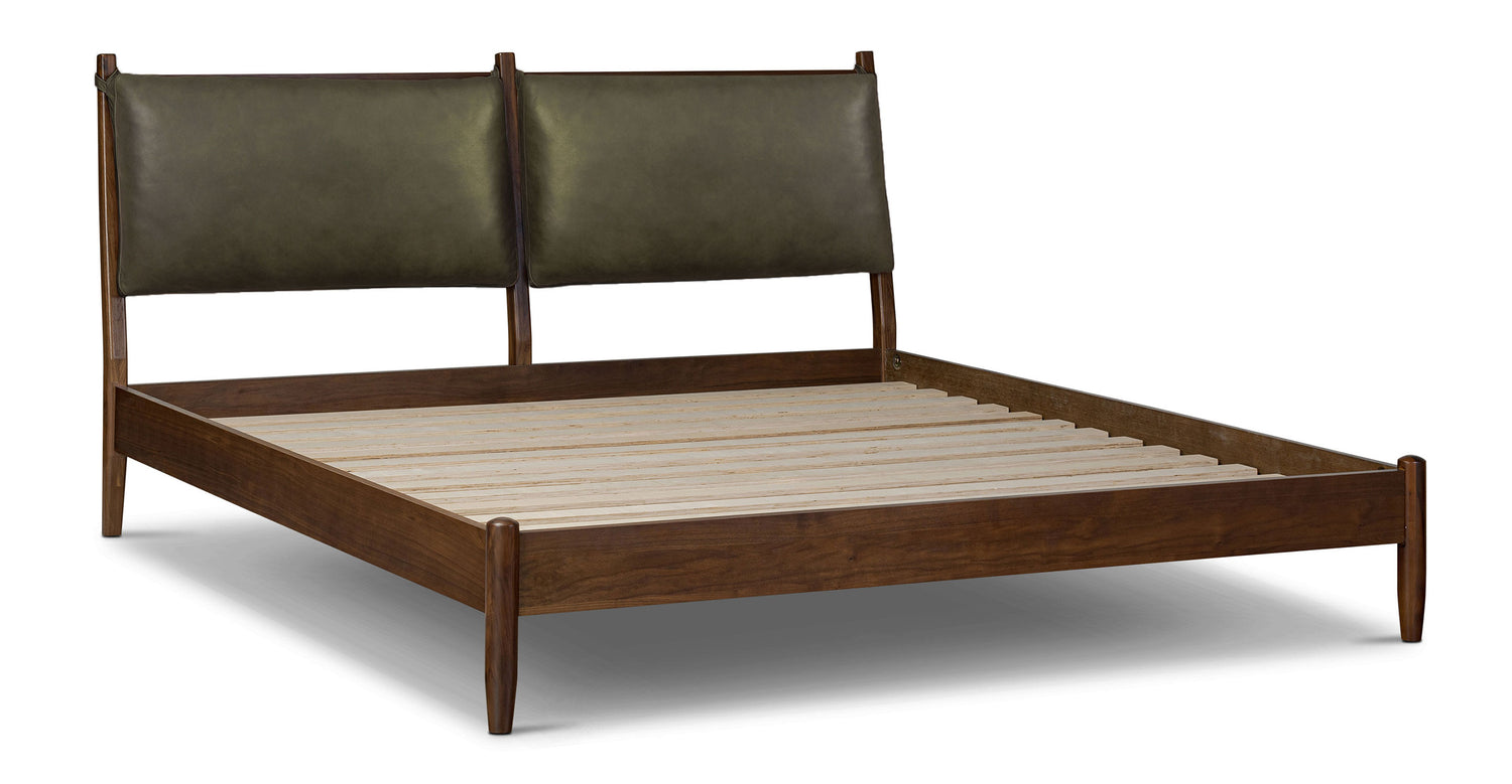 Truro Bed Headboard Cushion Set Olivine Green/King