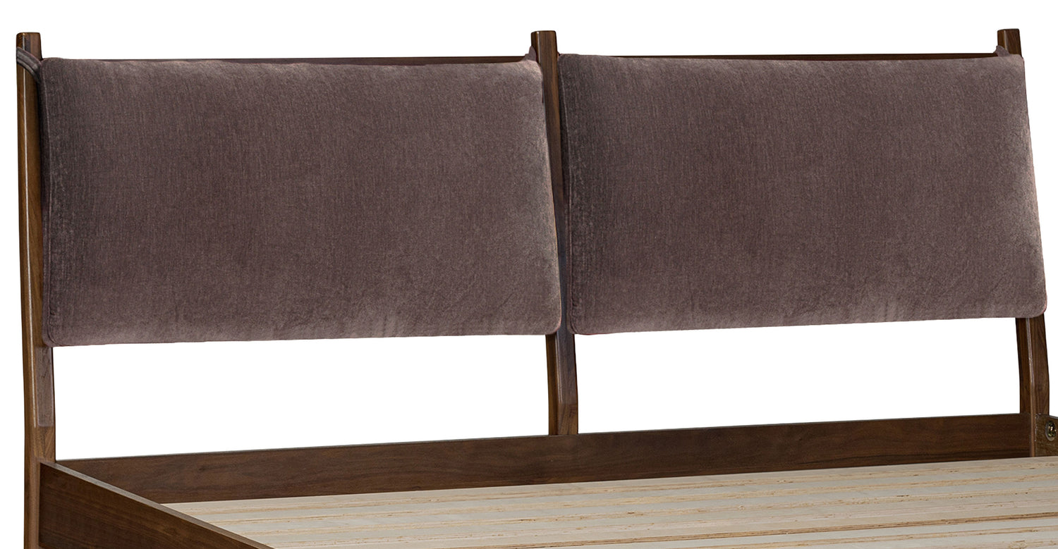 Truro Fabric Bed Headboard Cushion Set Willow Brown/King