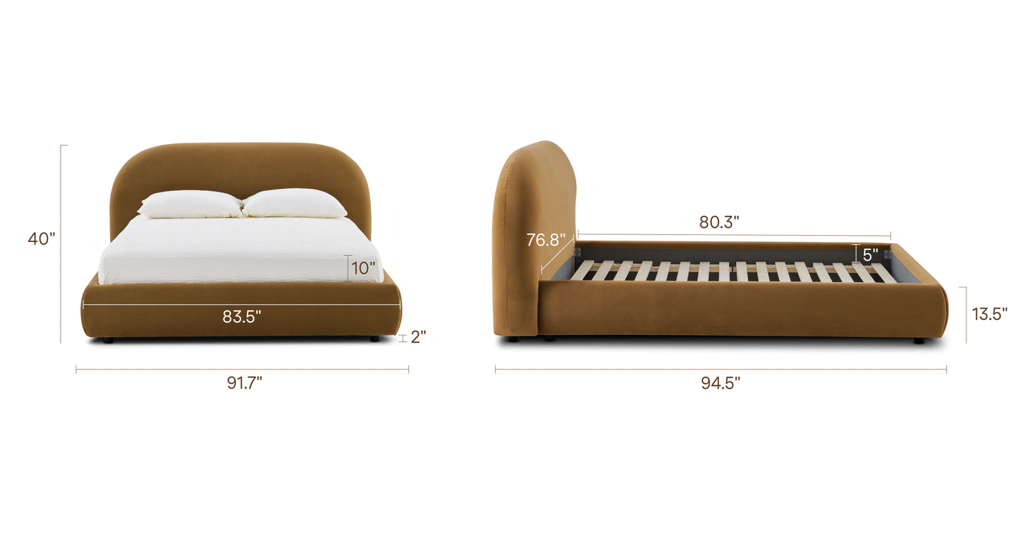 Cider Rust/King, dimensions