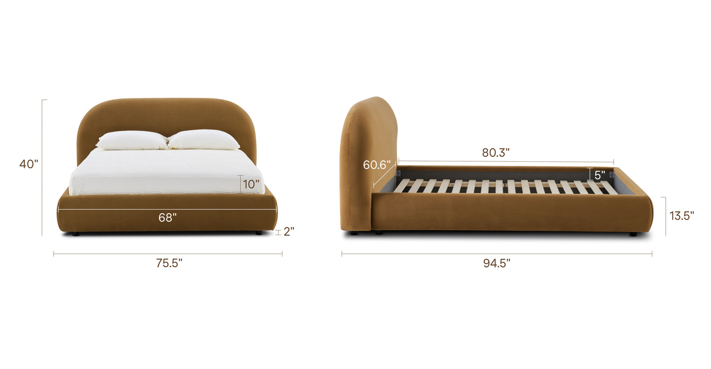 Cider Rust/Queen, dimensions