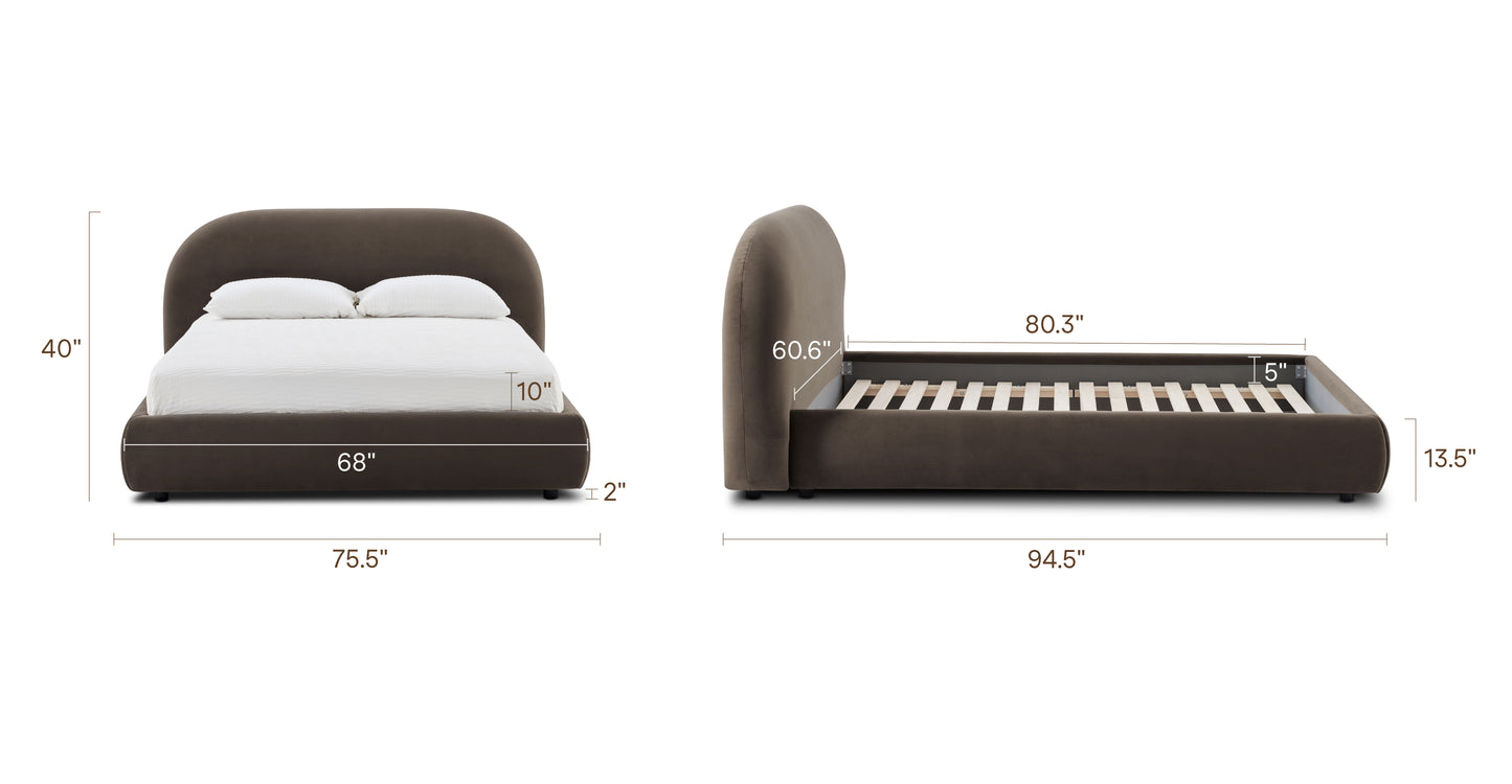 Shadow Brown/Queen, dimensions