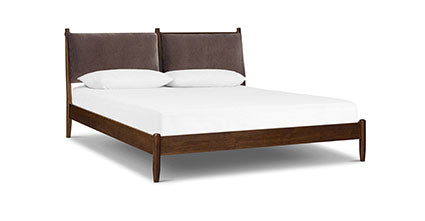 Truro Bed Frame with Fabric Headboard Cushions Collection, Willow Brown/King