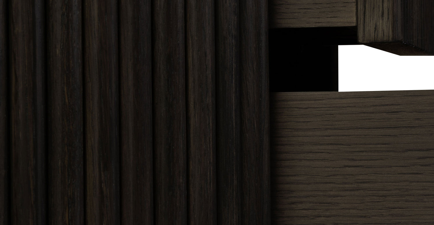 Noir Nightstand Ebony Brown