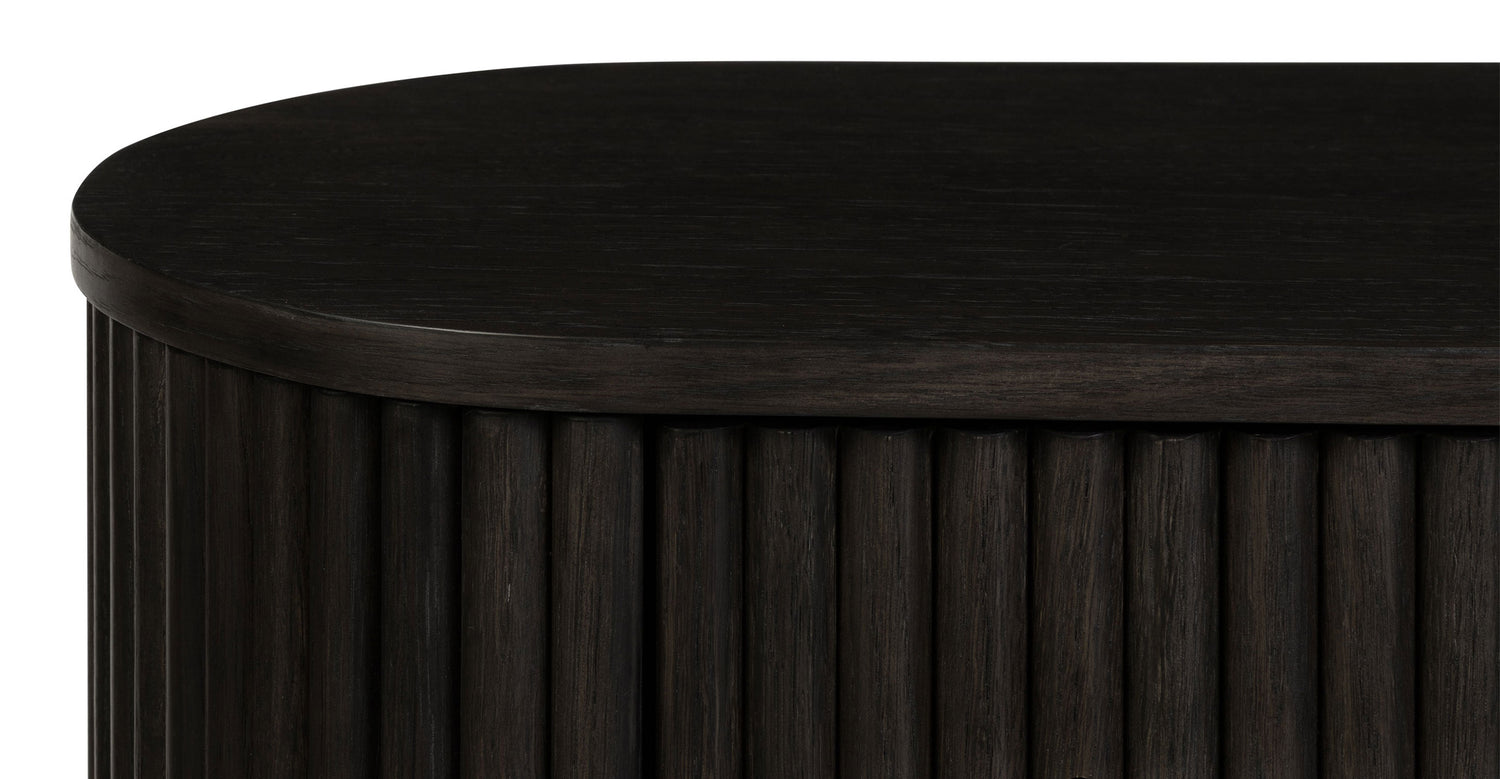 Noir Nightstand Ebony Brown