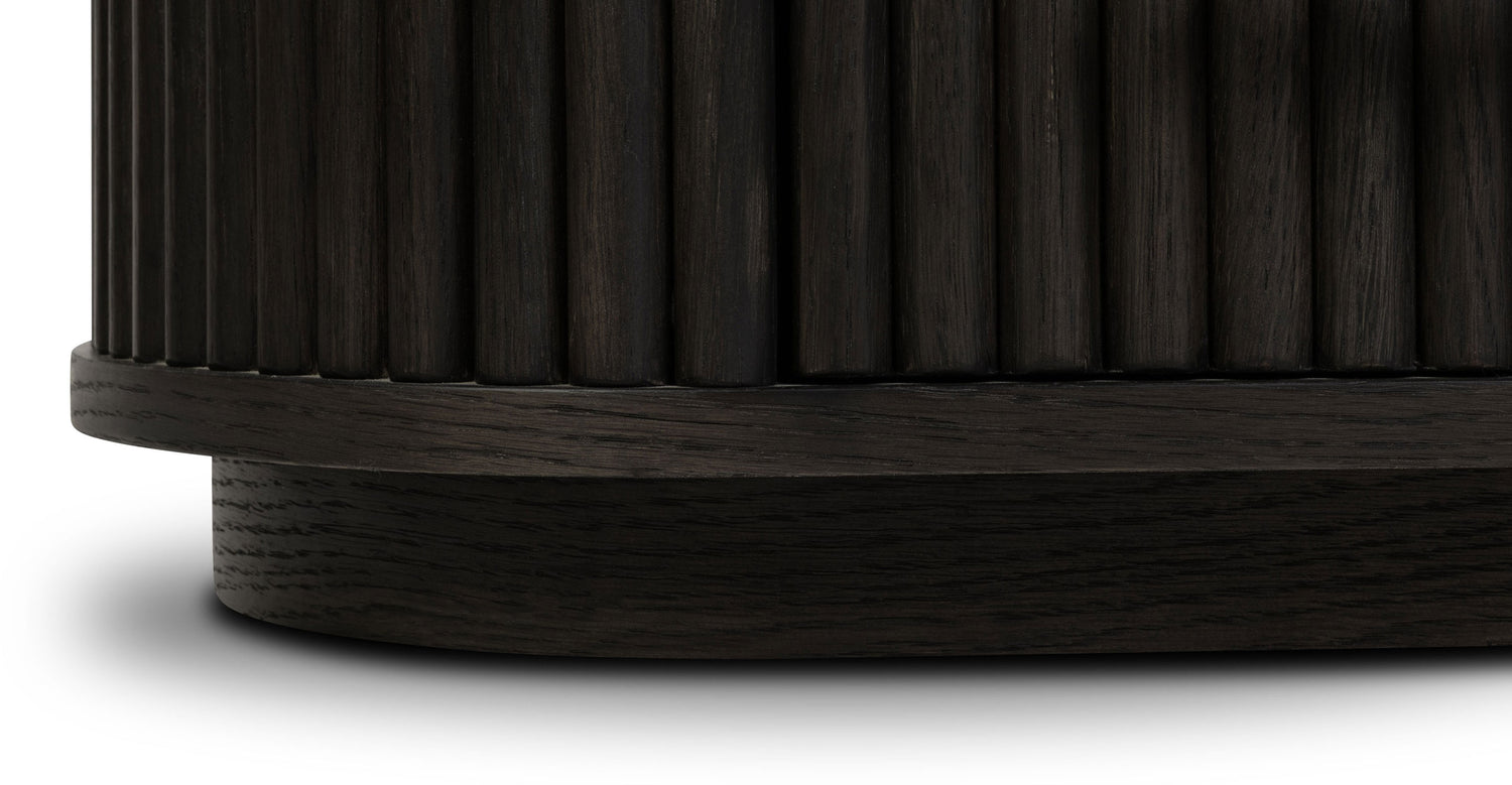 Noir Nightstand Ebony Brown