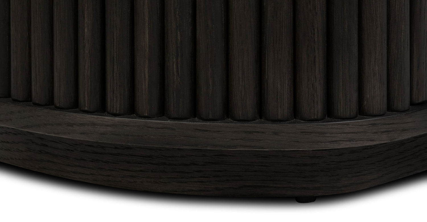 Noir Nightstand Ebony Brown