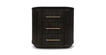 Noir Nightstand Collection, Ebony Brown