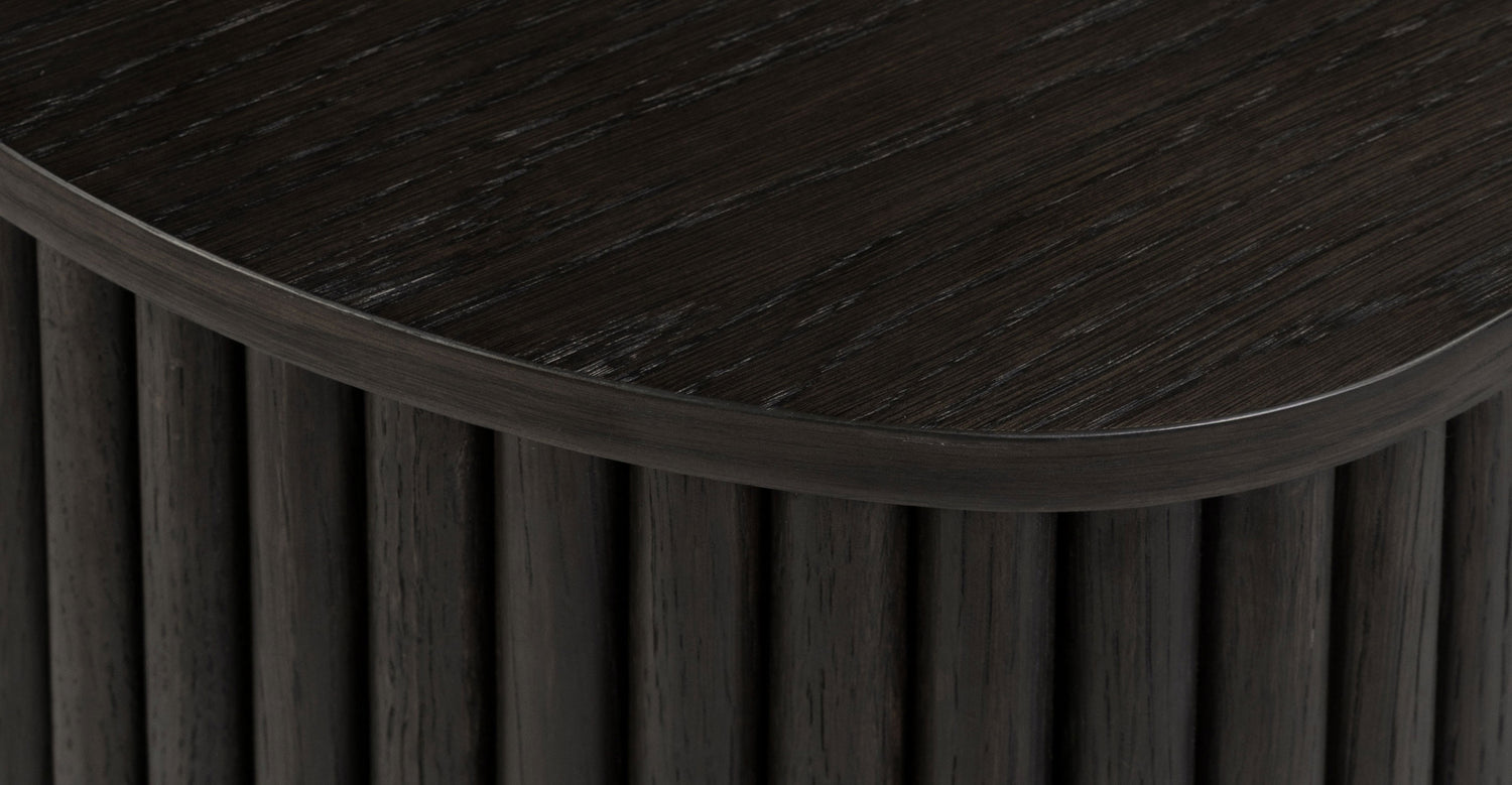 Noir Nightstand Ebony Brown