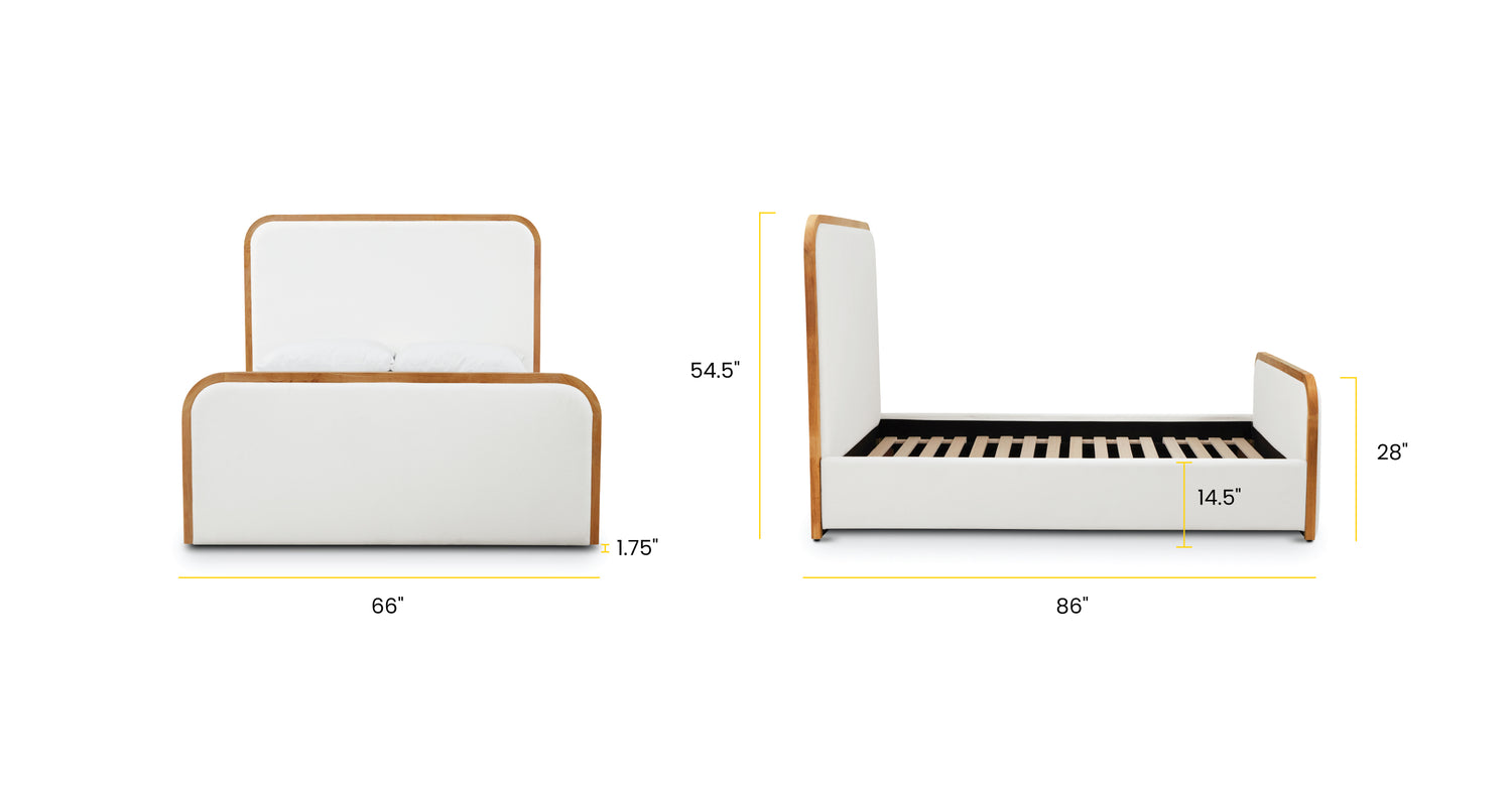 Polar White/Queen, dimensions