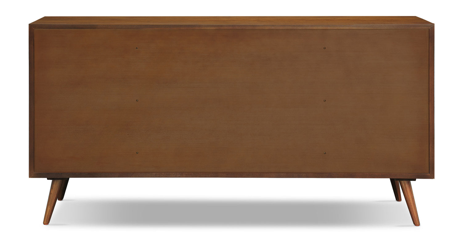 Cura 9 Drawer Dresser Walnut