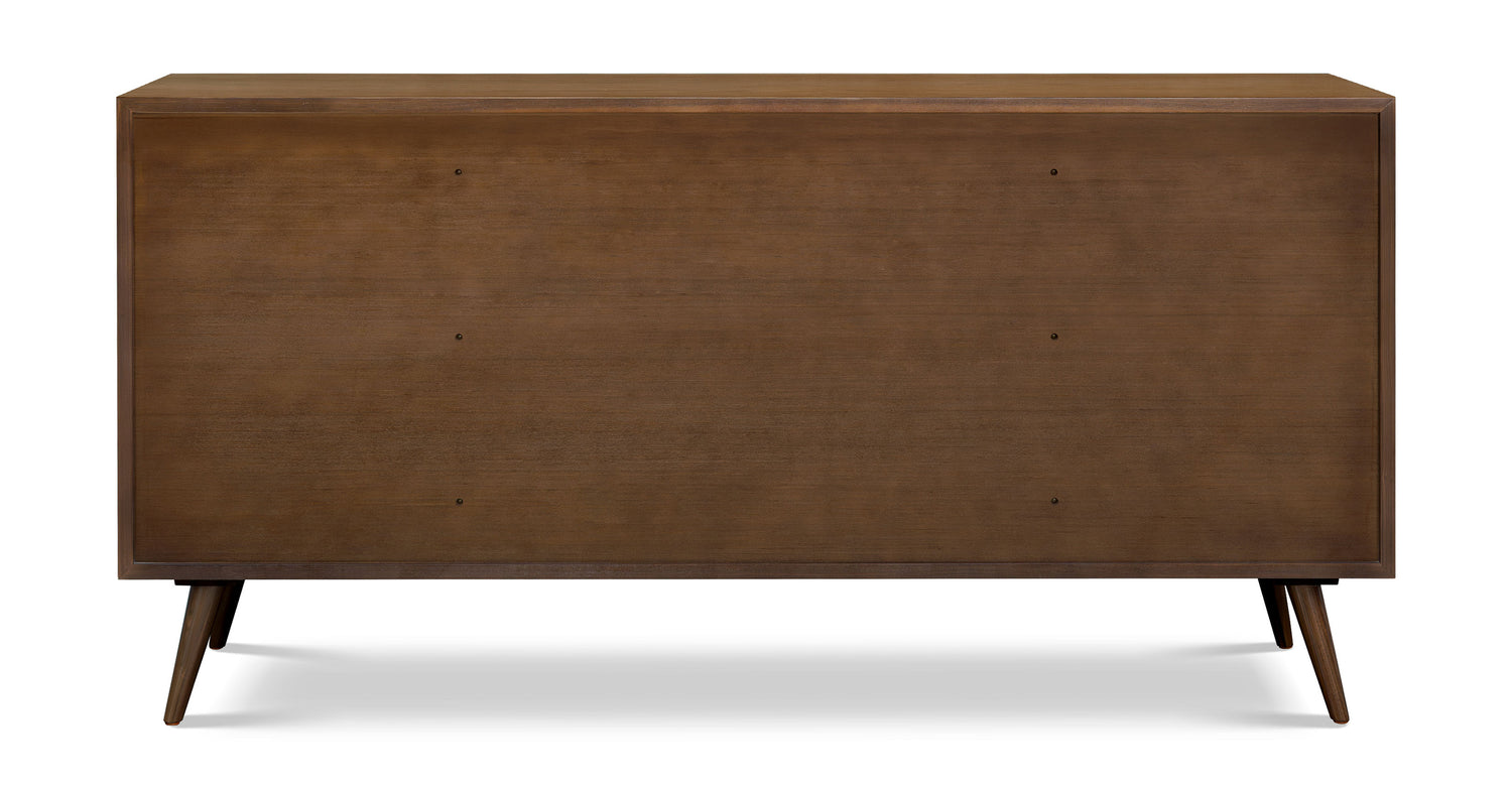 Cura 9 Drawer Dresser Walnut