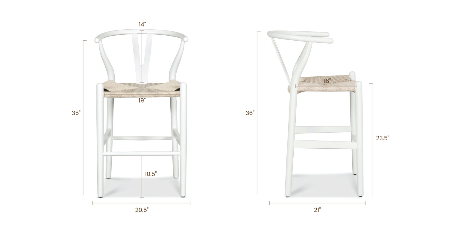 White, dimensions