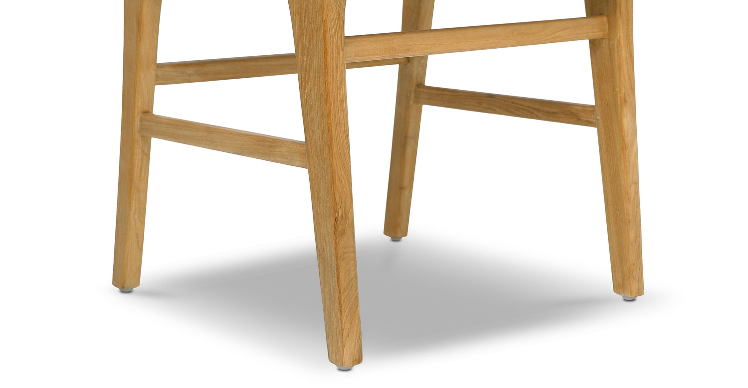 Banda Teak & Leather Dining Chair – Poly & Bark