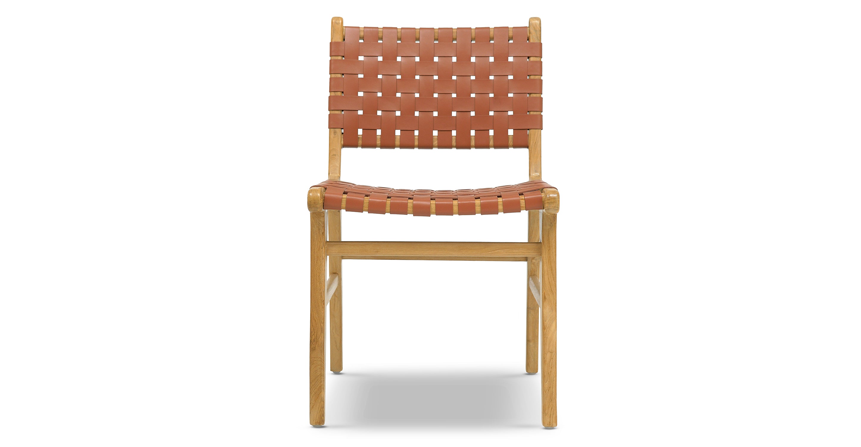 Banda Teak & Leather Dining Chair – Poly & Bark
