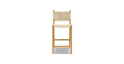 Batu Indoor / Outdoor Counter Height Stool Collection, Natural