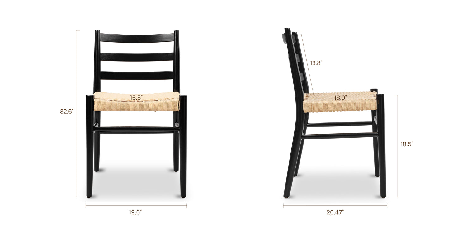 Black/Set of 2,dimensions