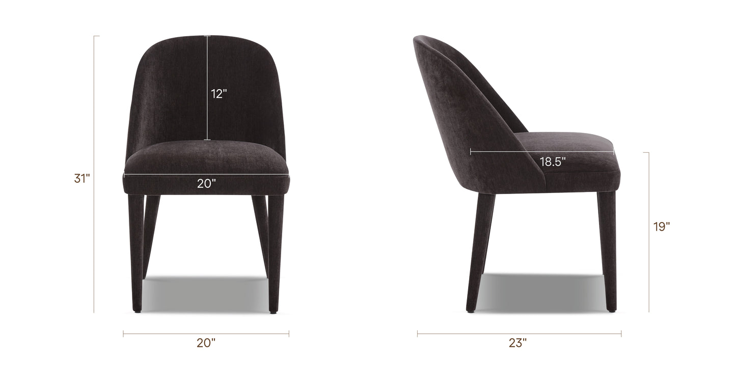 Ganache Brown/Set of 2, dimensions