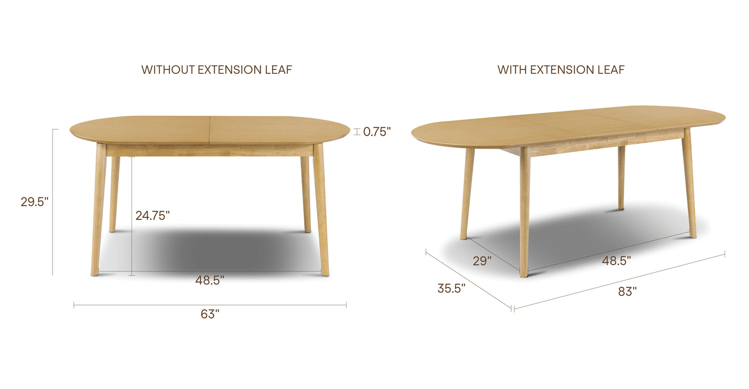 Svalbard Extendable Dining Table (63