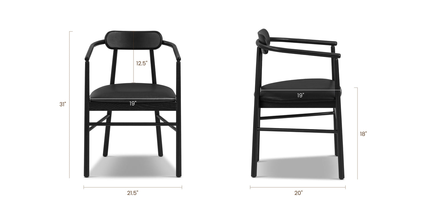 Black, dimensions