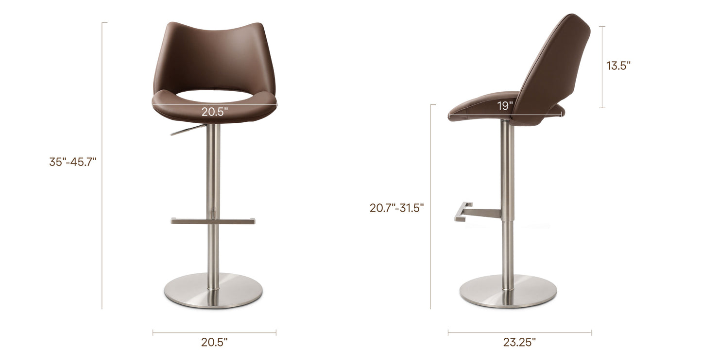 Mink Brown, dimensions