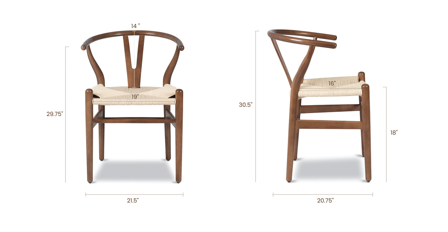Walnut/Single, dimensions