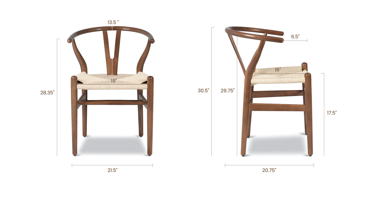 Walnut/Single, dimensions