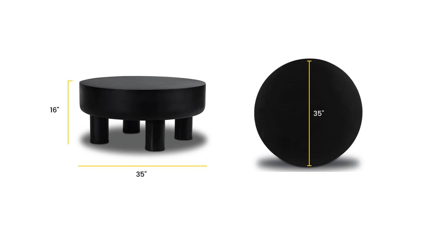 Markham Coffee Table Black, dimensions