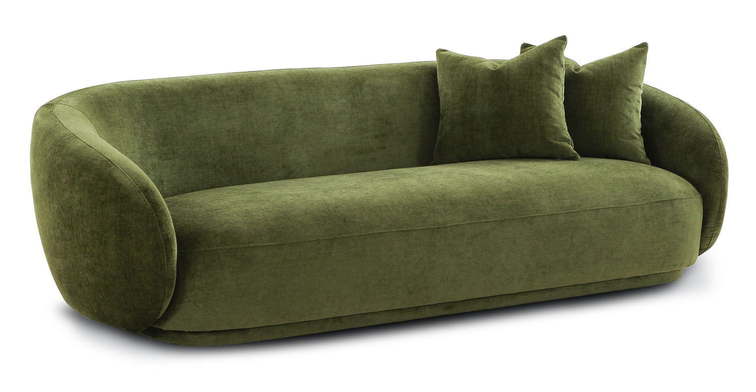 Distressed Green Velvet