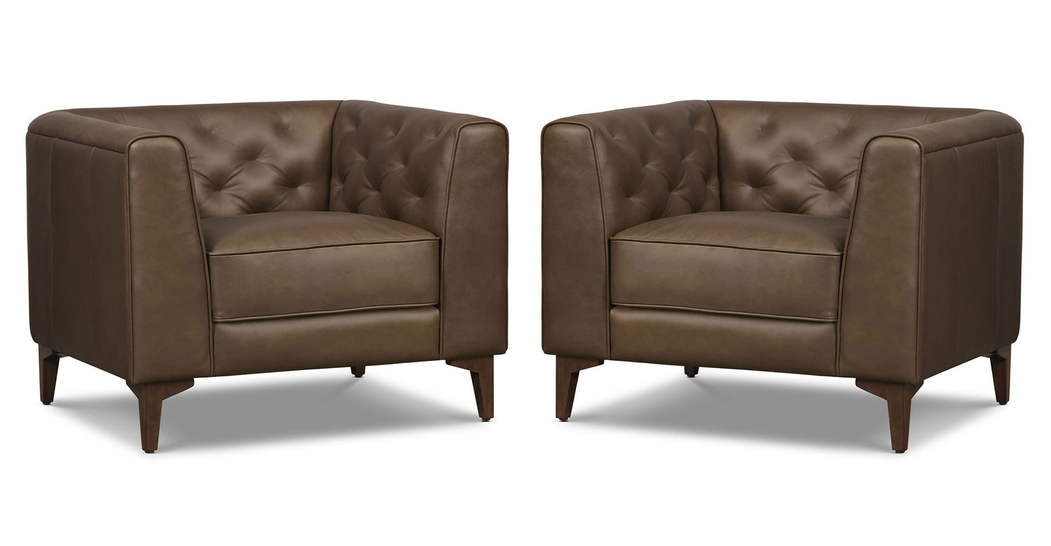 Essex Lounge Chair Cocoa Brown/Set of 2