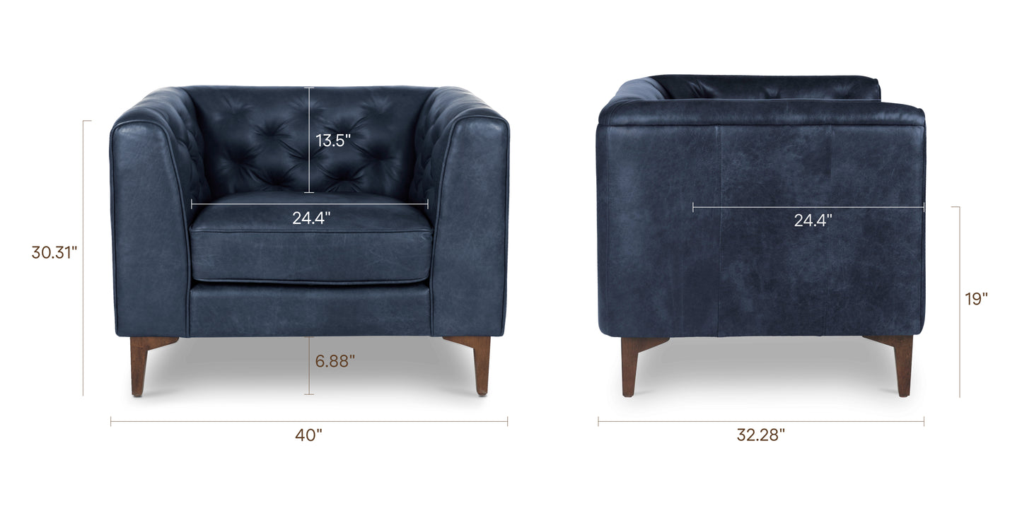 Midnight Blue/Set of 2, dimensions