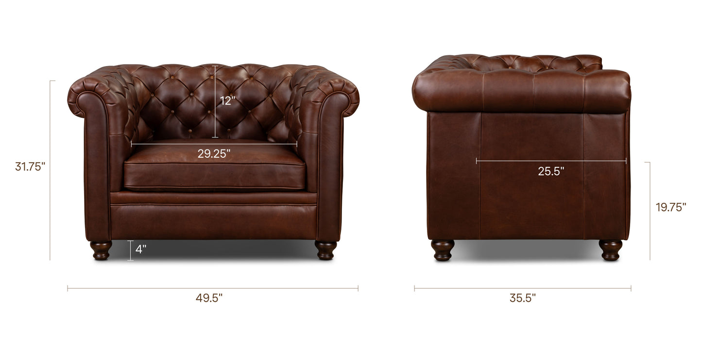 Oscuro Brown/Single, dimensions