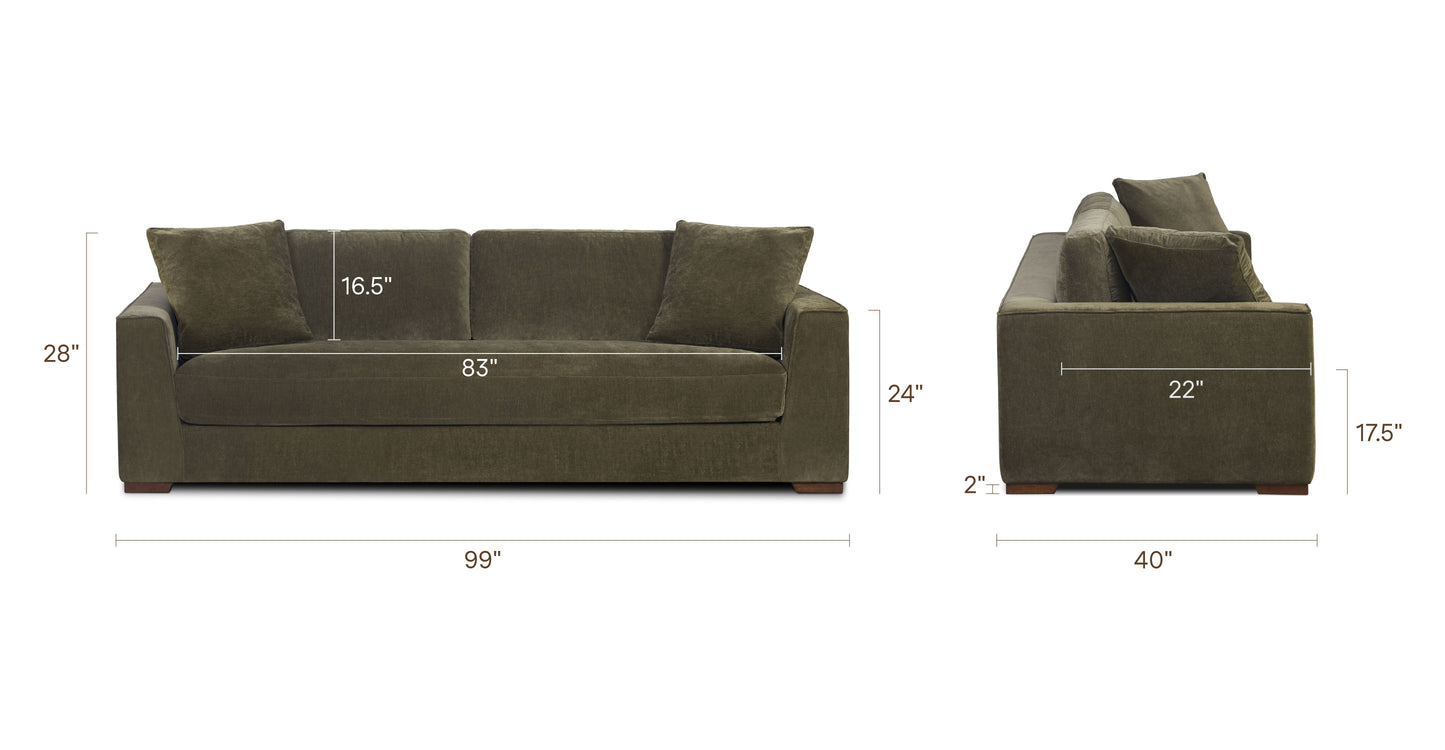 Lume Green, dimensions