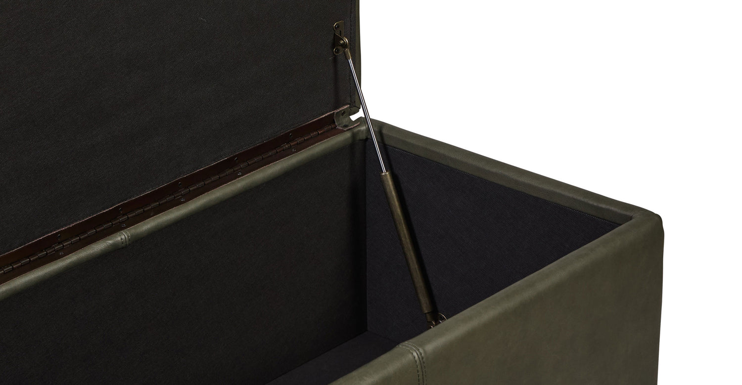 Senja Storage Ottoman Olivine Green
