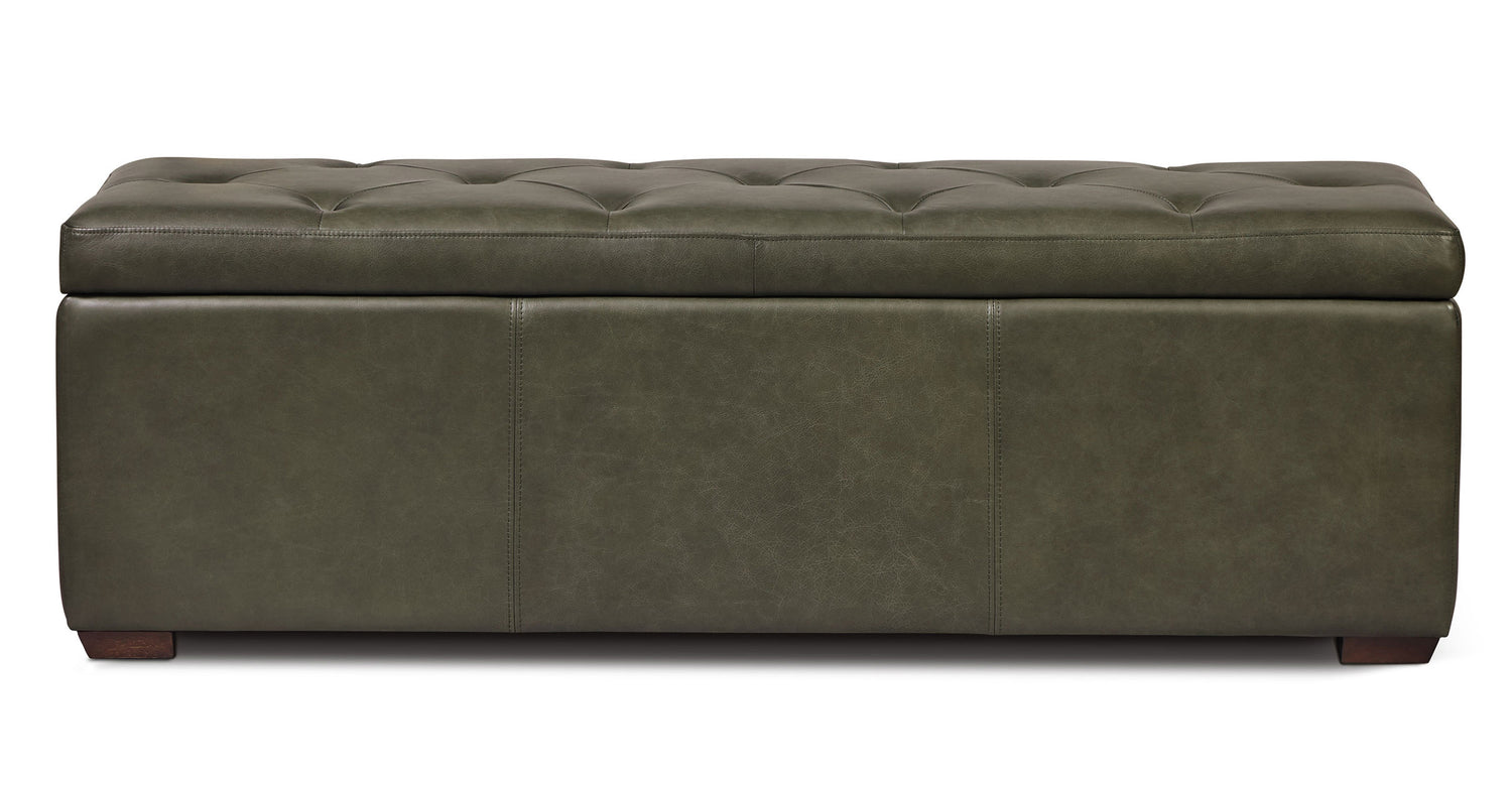 Senja Storage Ottoman Olivine Green