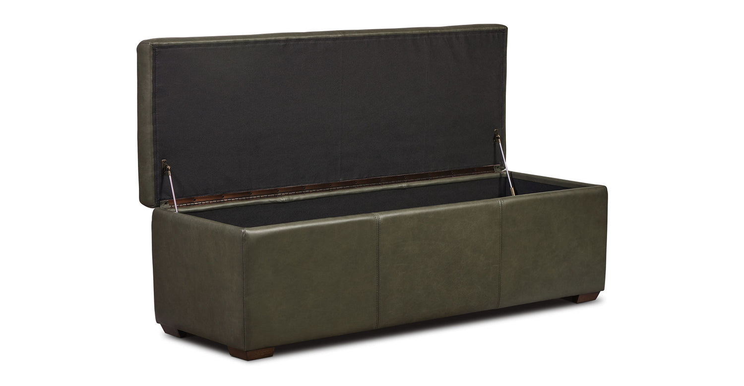 Senja Storage Ottoman Olivine Green