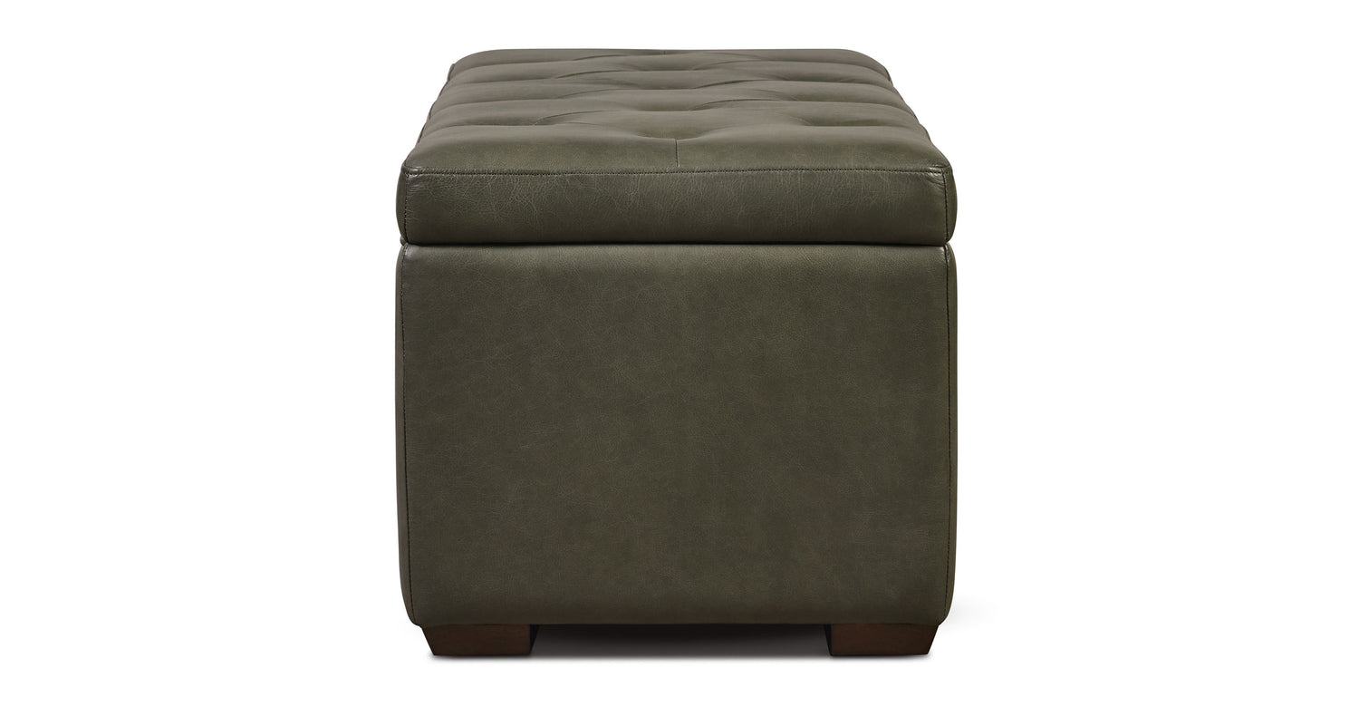 Senja Storage Ottoman Olivine Green