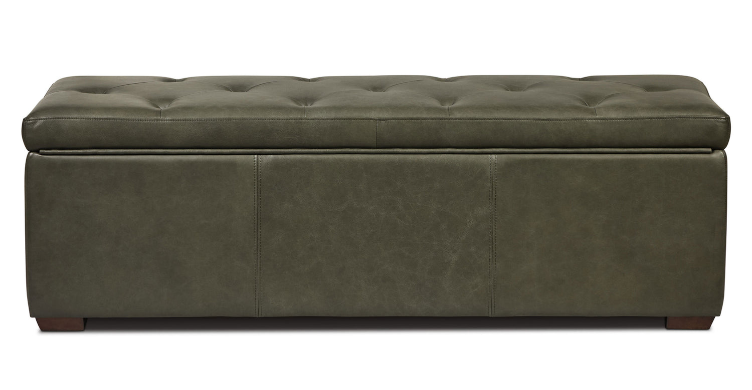 Senja Storage Ottoman Olivine Green