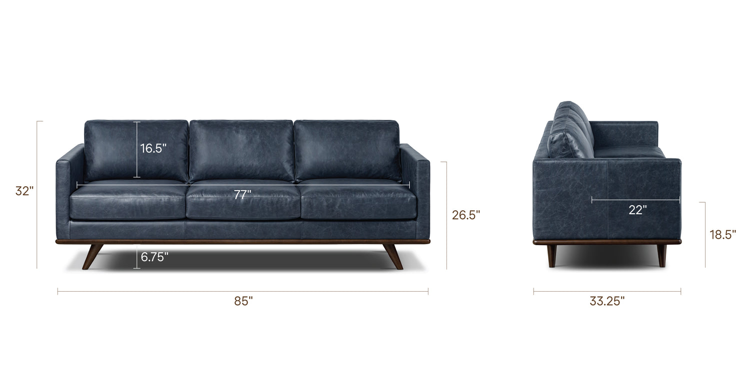 Nightfall Blue, dimensions