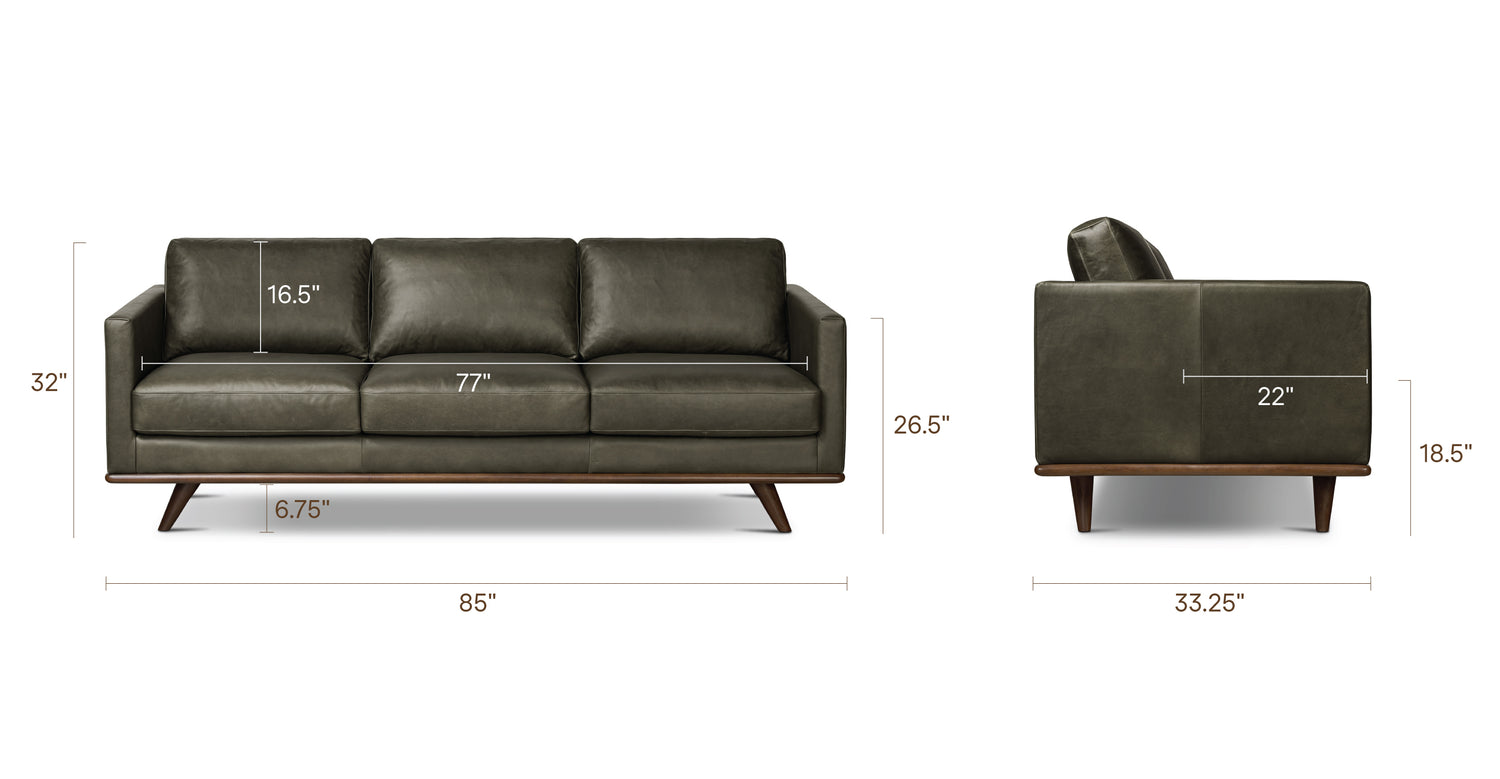 Olivine Green, dimensions