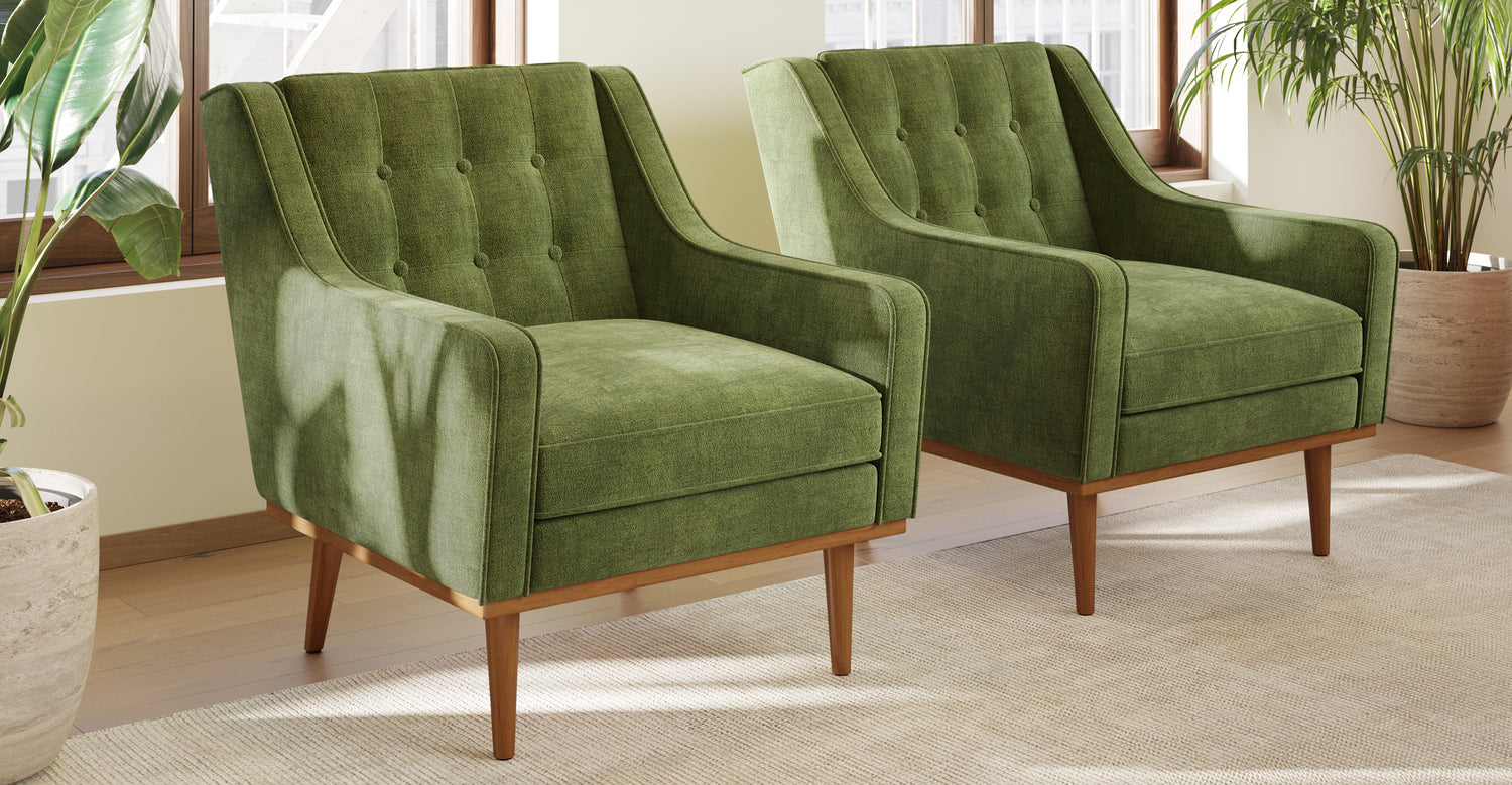 Distressed Green Velvet