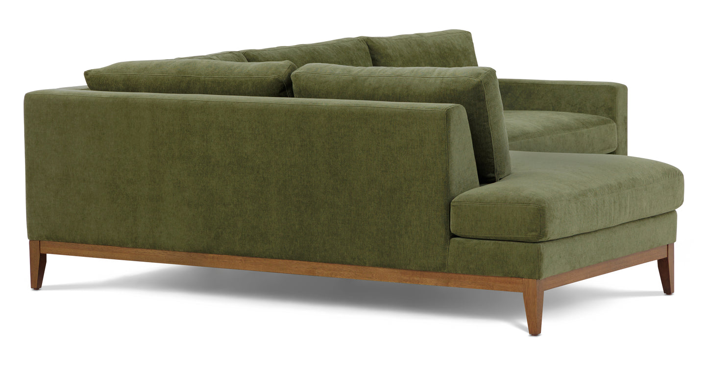 Distressed Green Velvet