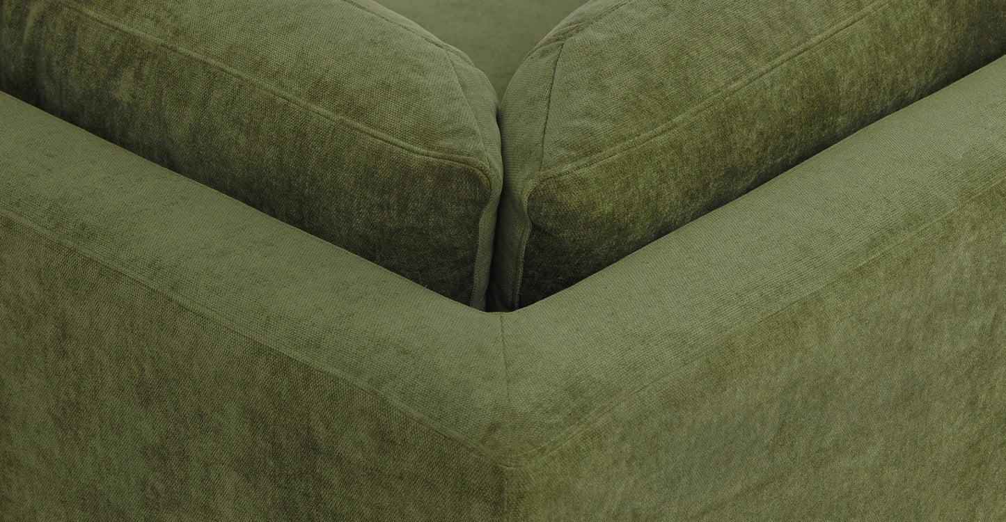 Distressed Green Velvet