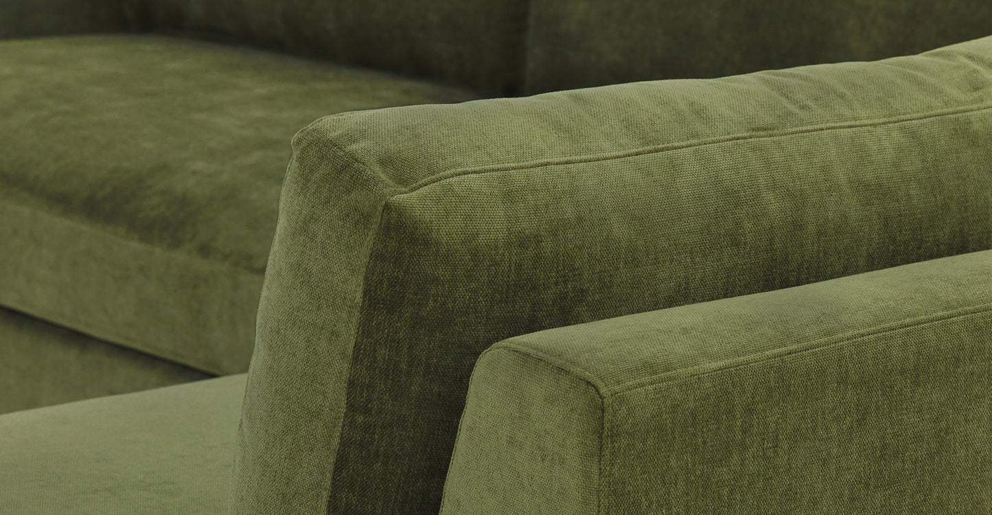 Distressed Green Velvet