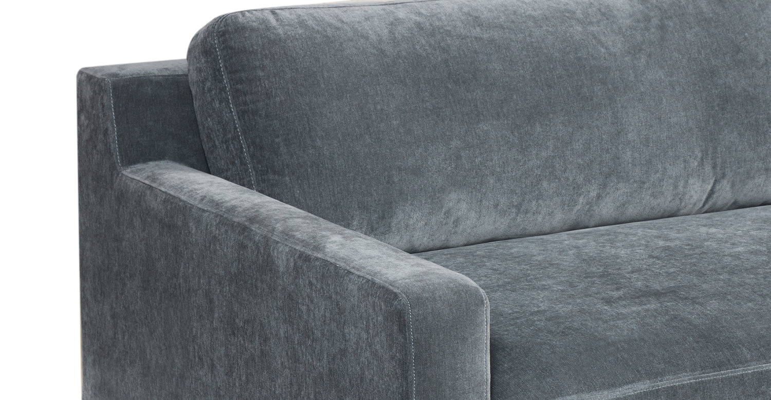 Zyon Velvet Sofa Boreal Blue