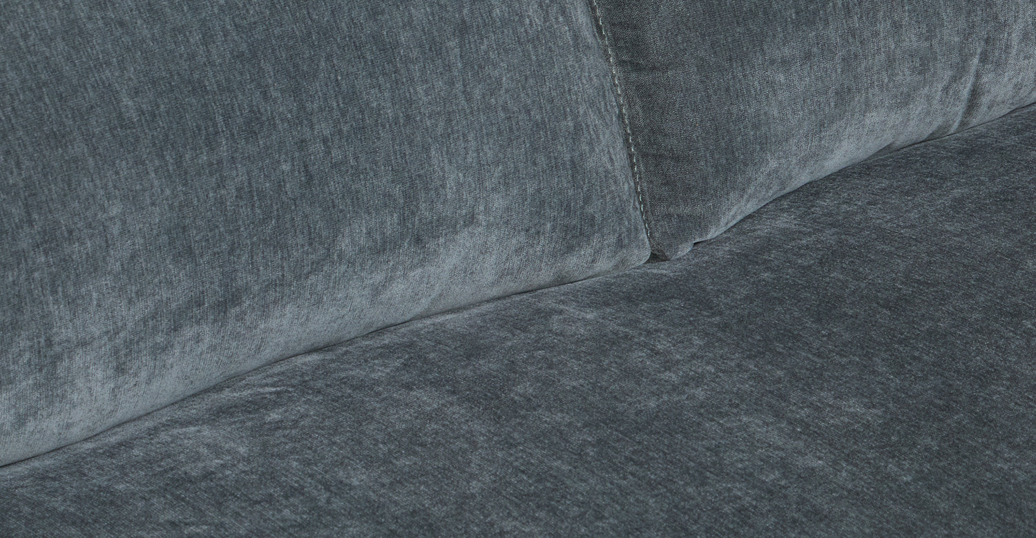 Zyon Velvet Sofa Boreal Blue