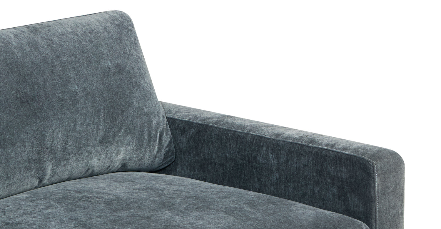 Zyon Velvet Sofa Boreal Blue