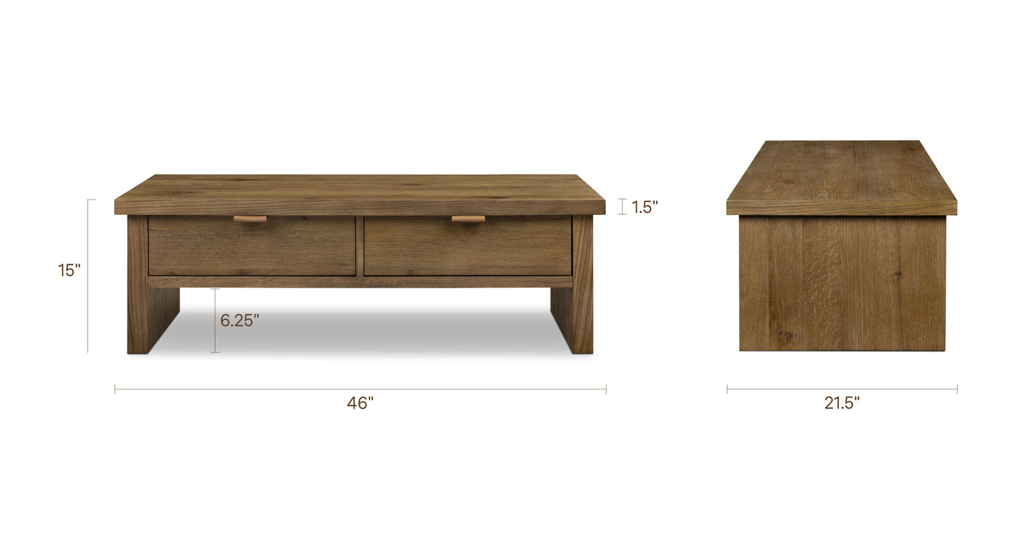 Drift Oak, dimensions