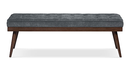 Luca Fabric Bench Collection, Boreal Blue