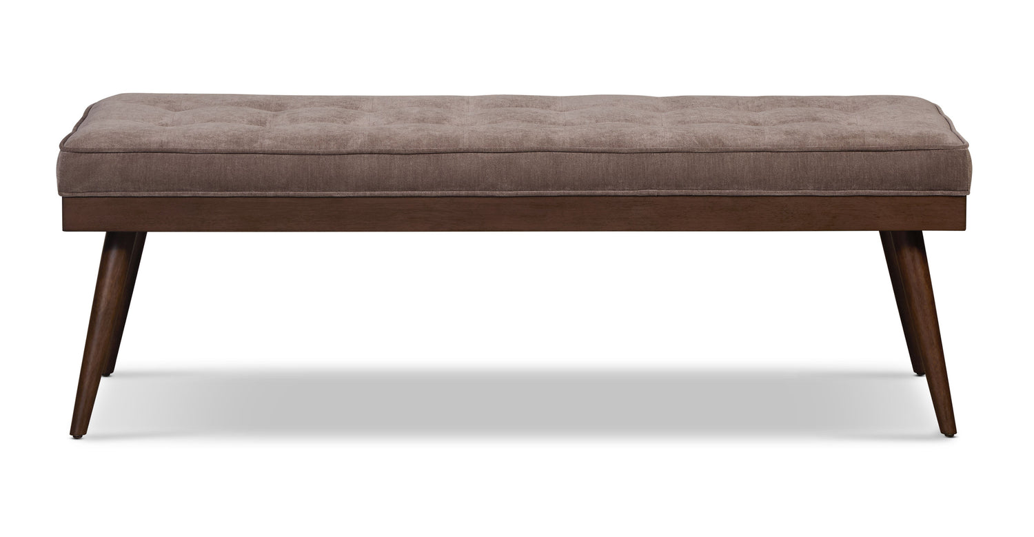 Luca Fabric Bench Willow Brown